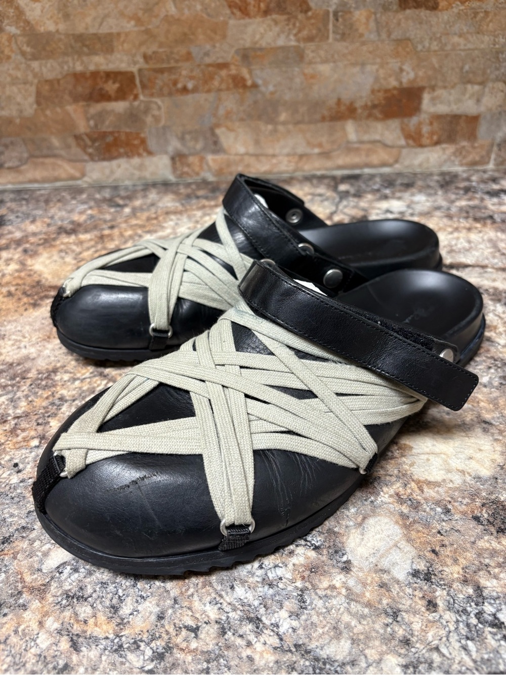 Rick Owens Megalaced Granola Mules Size 43 US Size 10